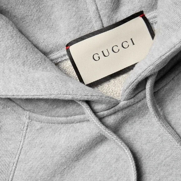 Gucci Jersey Hoodie Gray - Picture 14 of 15